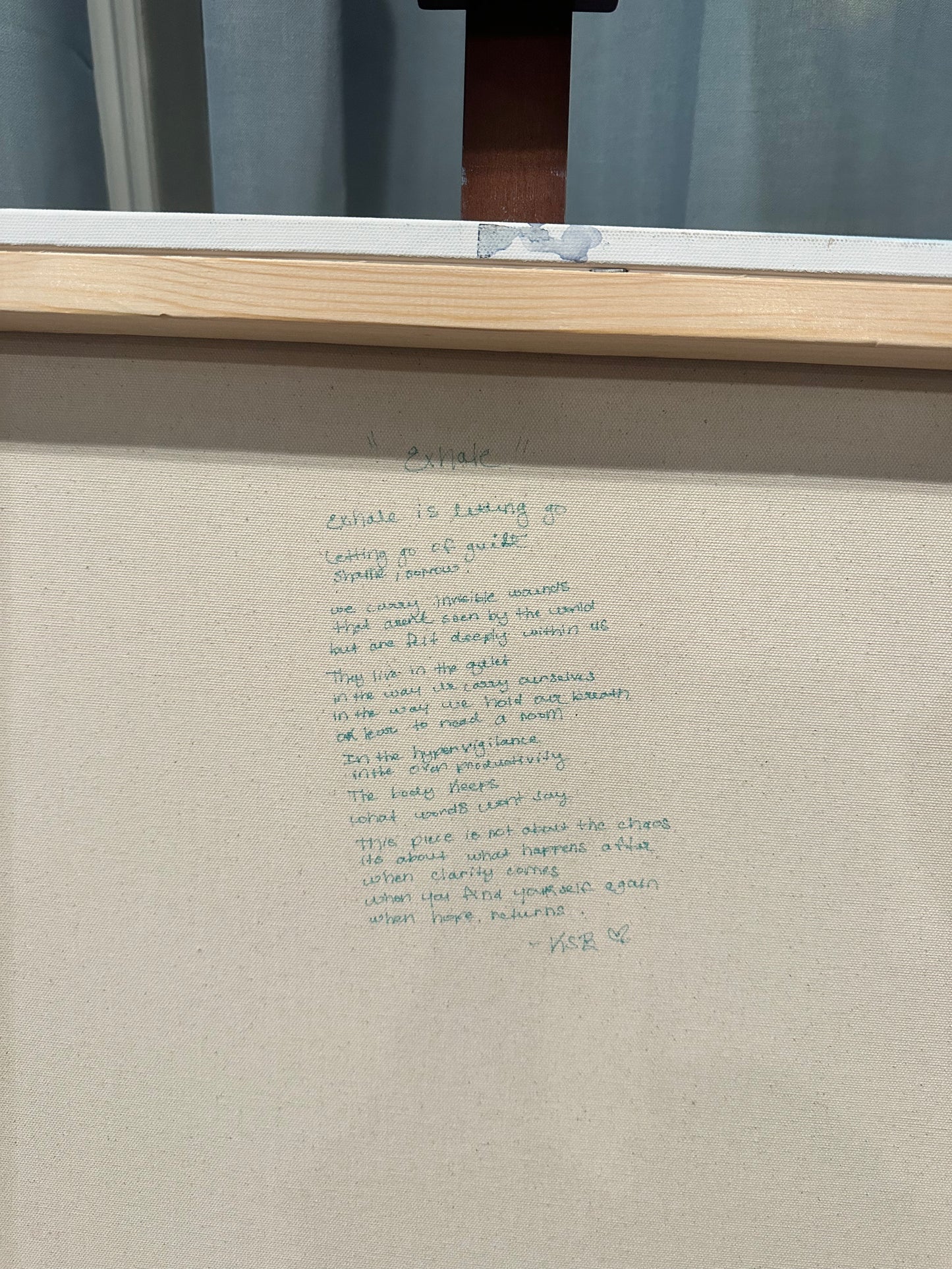 Exhale - original art on 24x24 gallery canvas