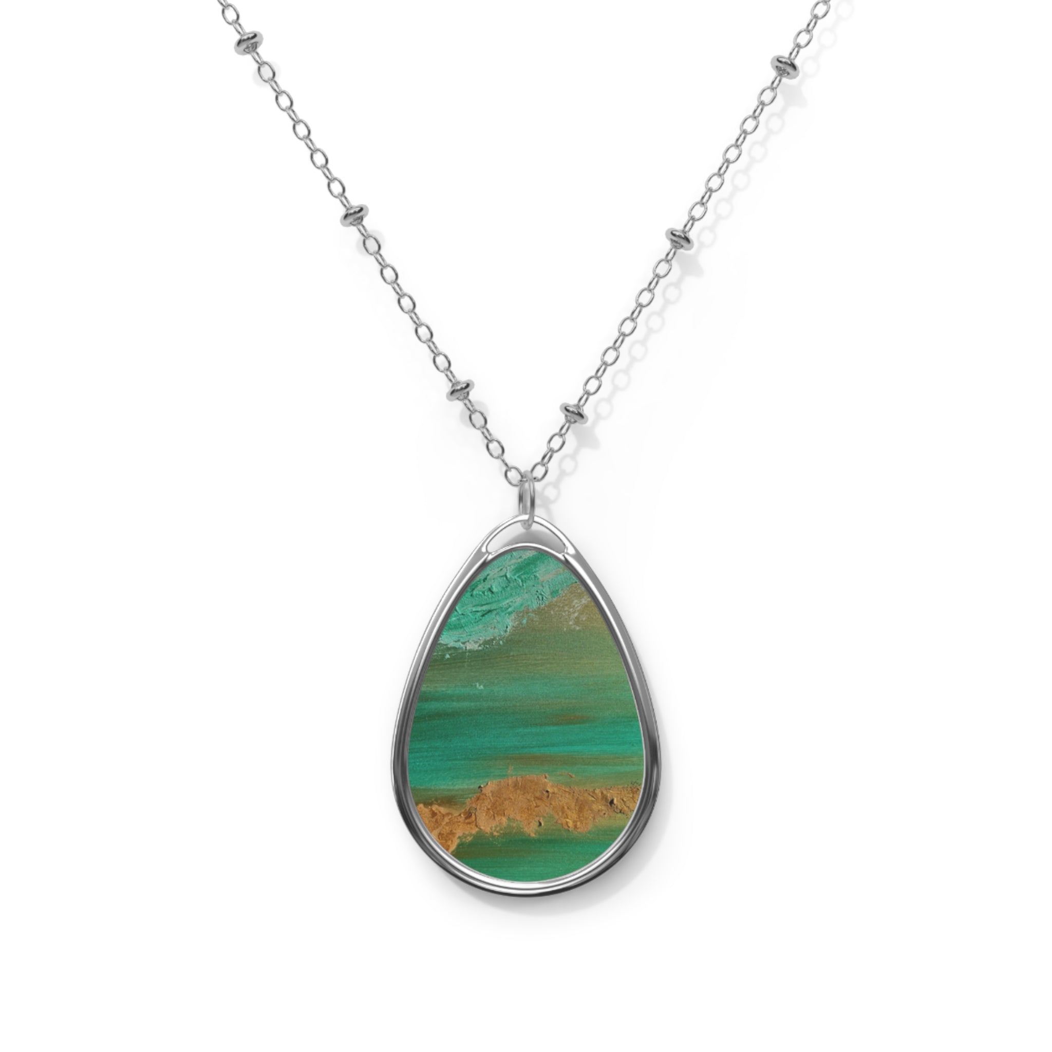 Sea and sand - art necklace