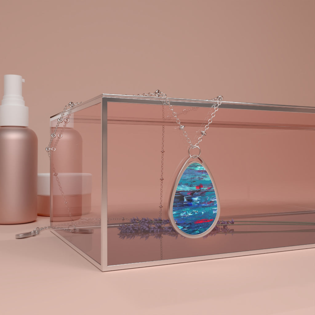 Sea and destiny- art necklace