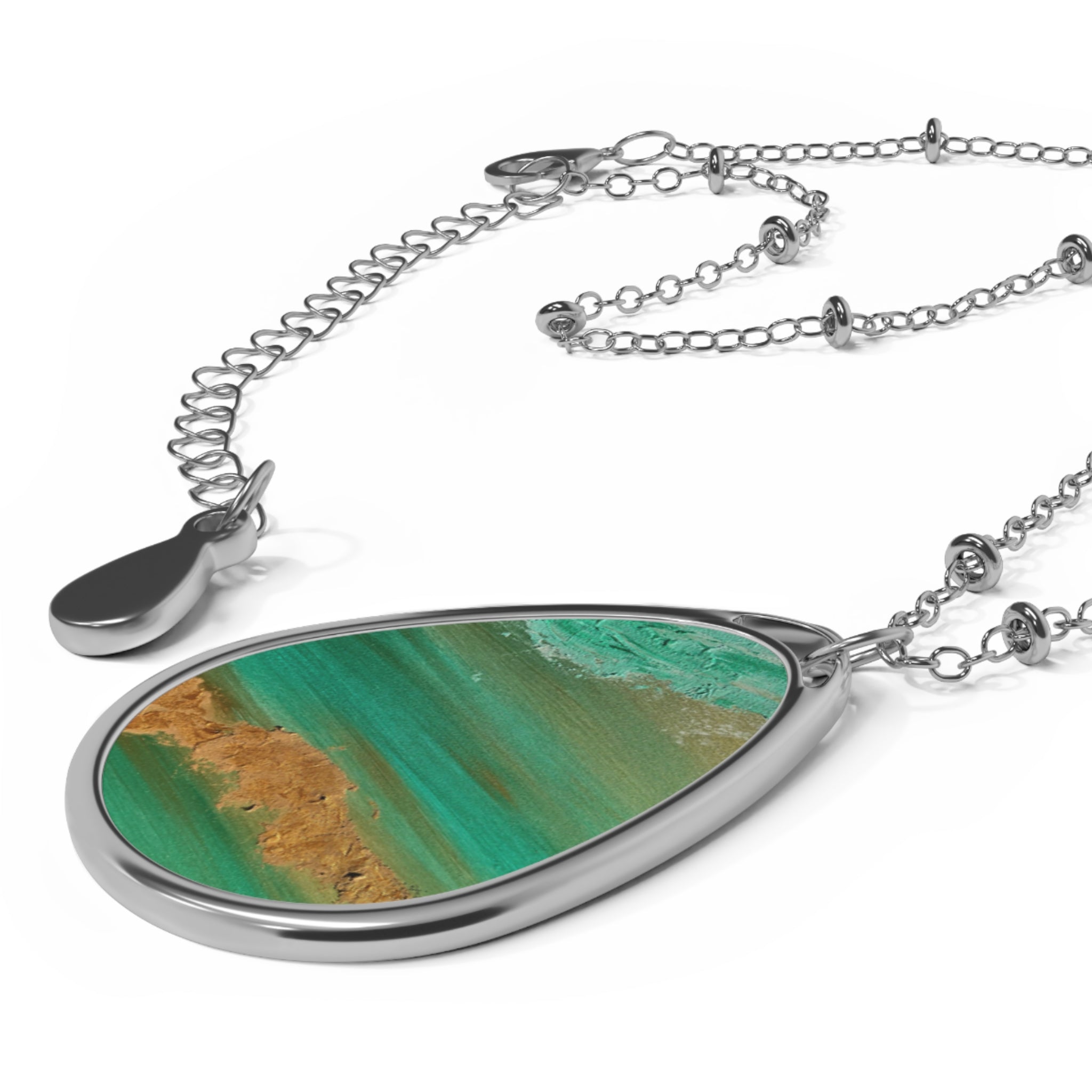 Sea and sand - art necklace