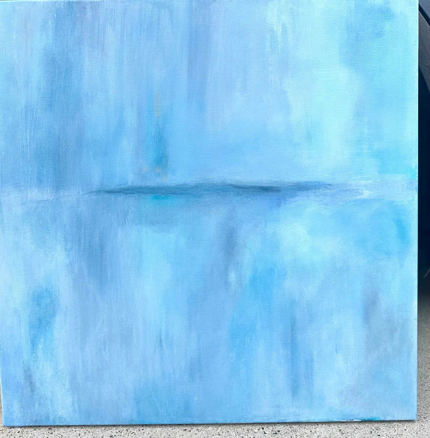 Exhale - original art on 24x24 gallery canvas