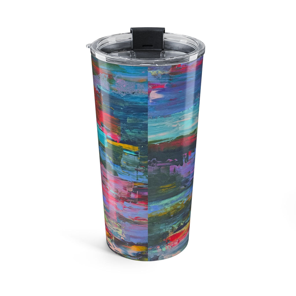 20oz Colorwash Stainless Tumbler — Vibrant Abstract Art Travel Mug