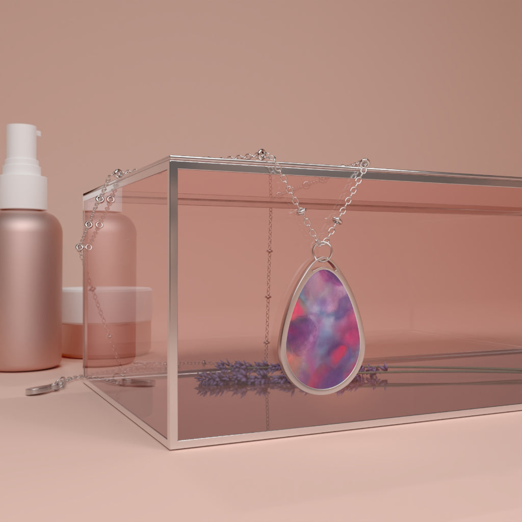 Meet me at sunset — art necklace