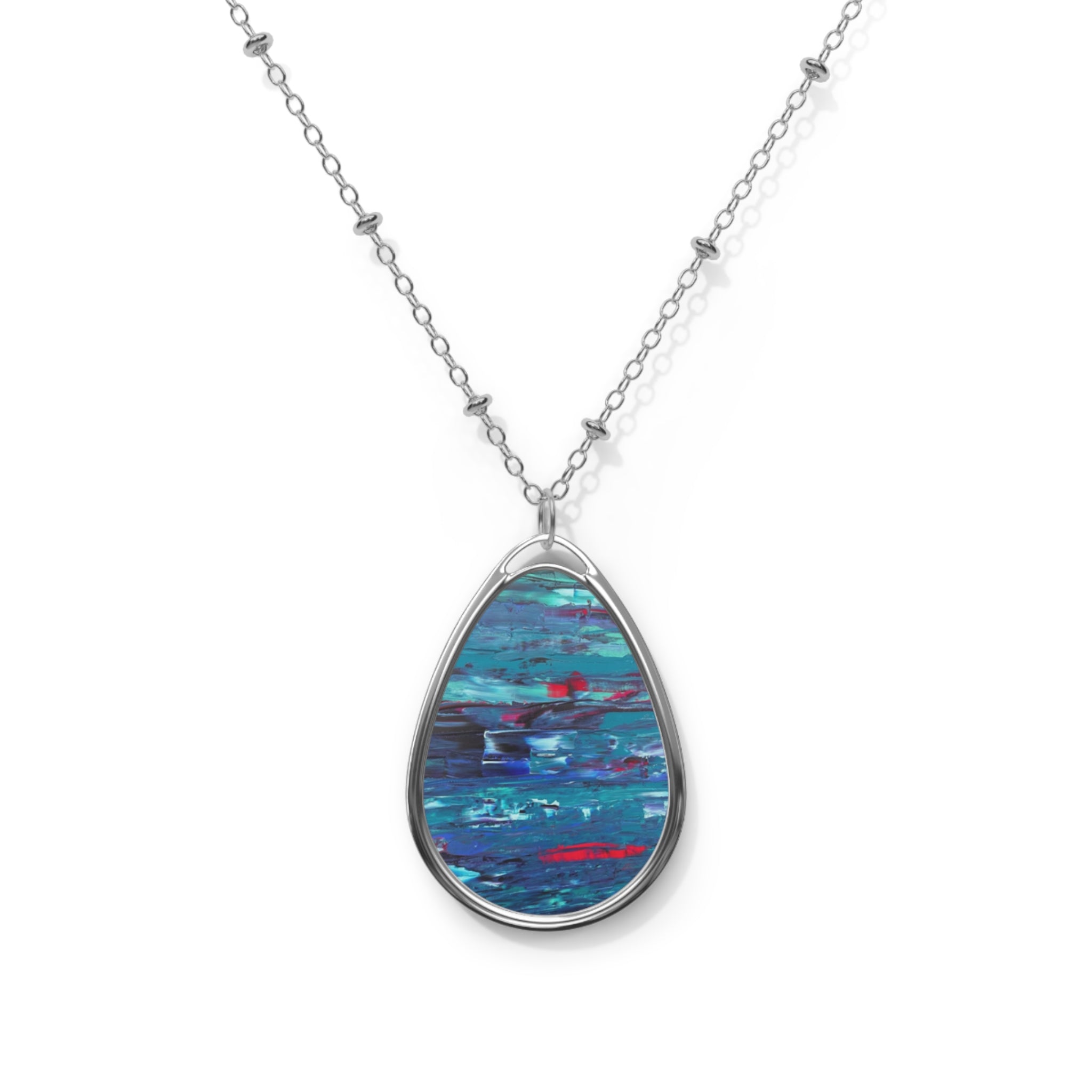 Sea and destiny- art necklace