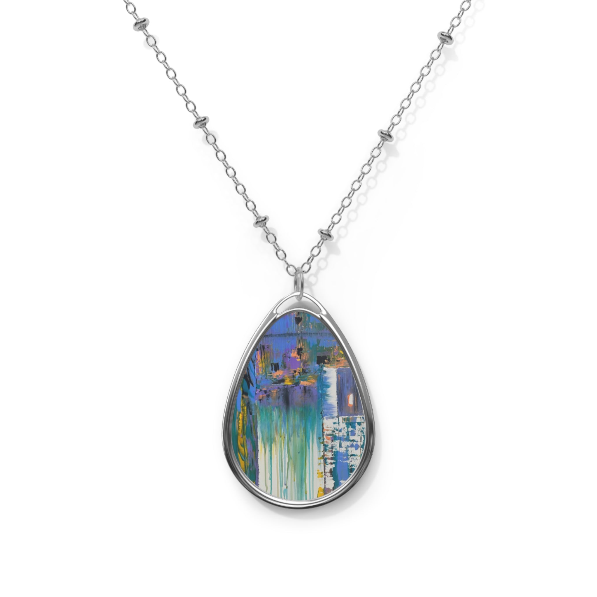 Letting go- art necklace