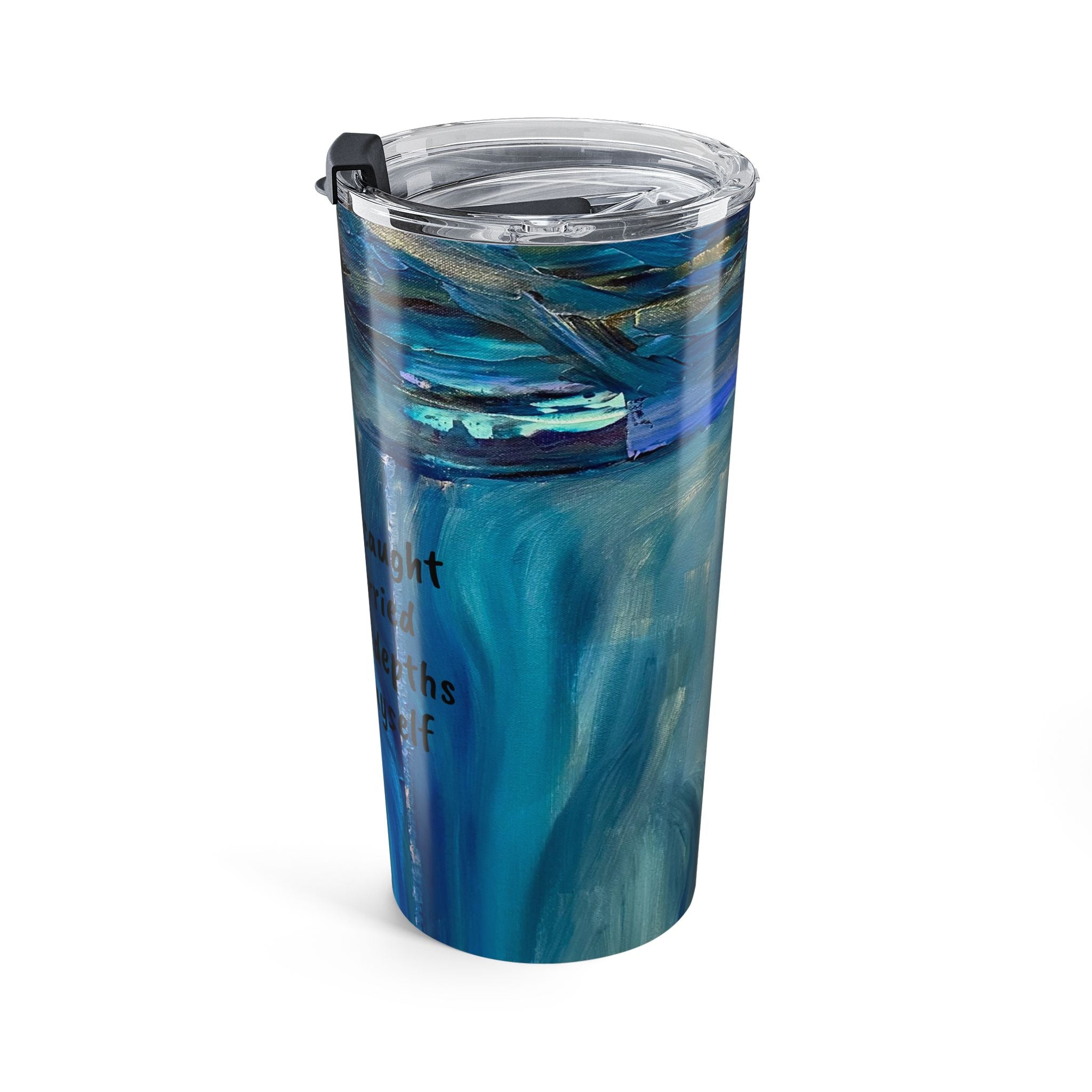 20oz Inspirational Ocean Tumbler – "I Was Not Caught I Was Carried" Stainless Travel Cup