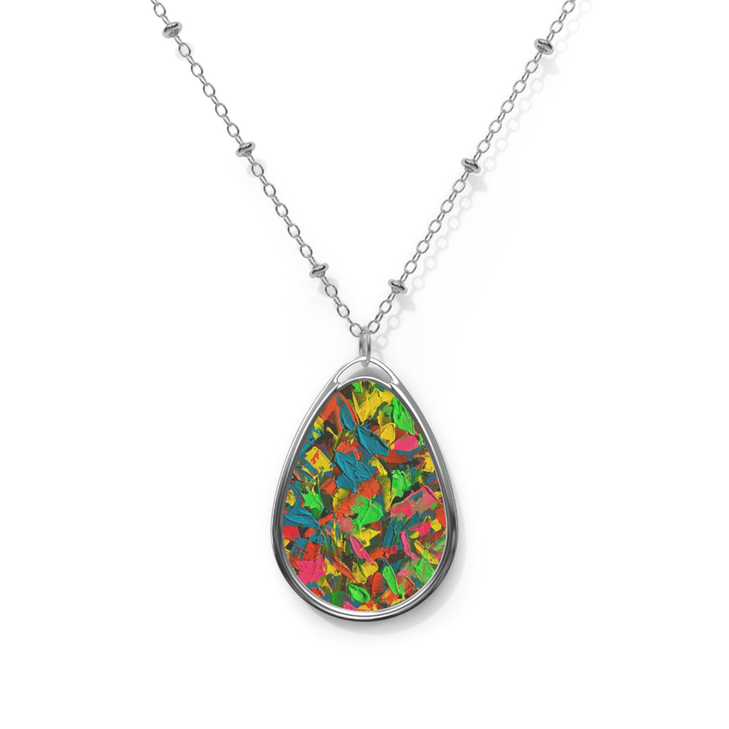 Neon rewind - art necklace