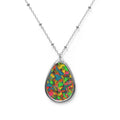 Neon rewind - art necklace