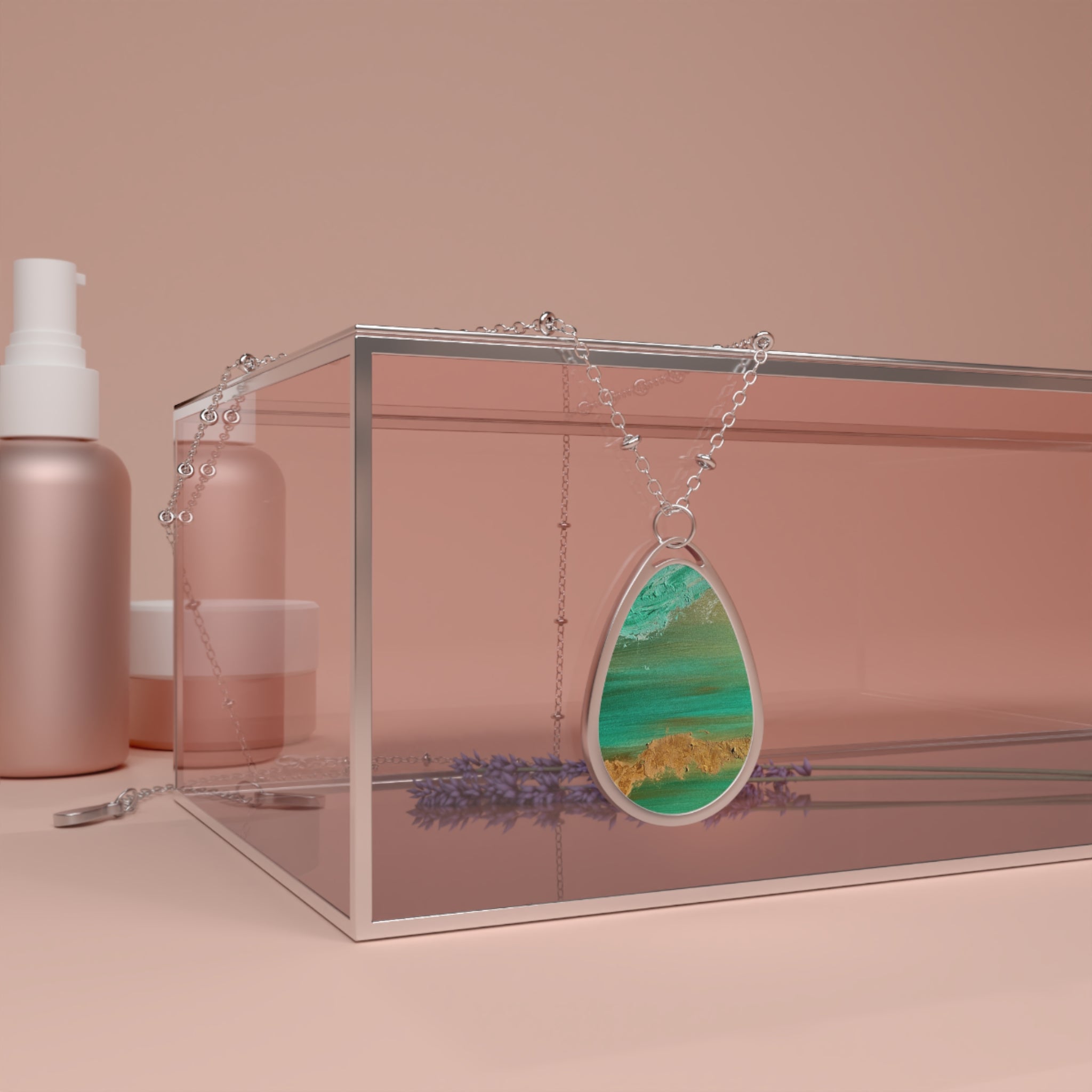 Sea and sand - art necklace