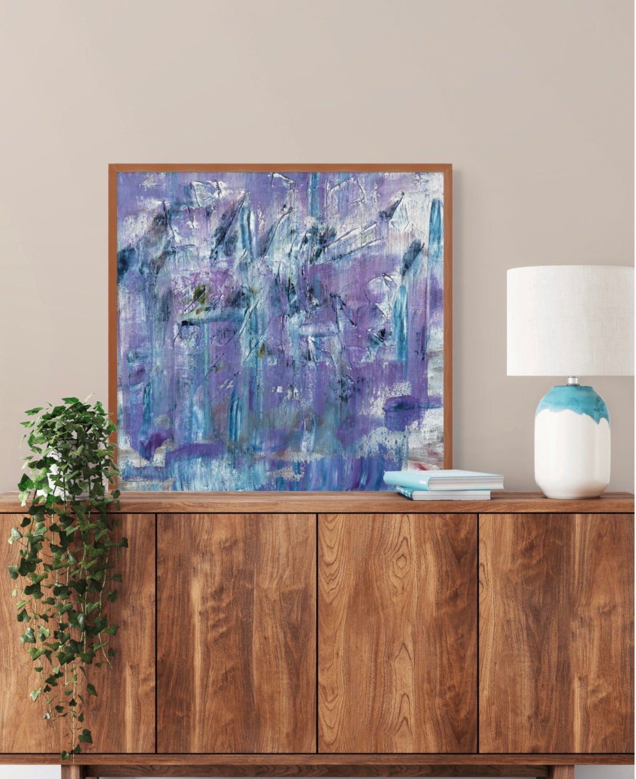 Indigo Skies original art