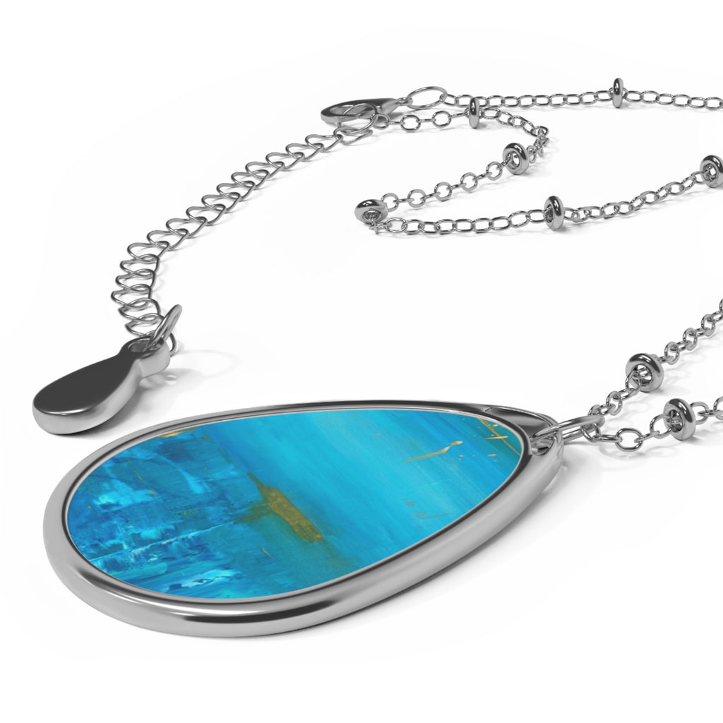 Turquoise Teardrop Pendant Necklace