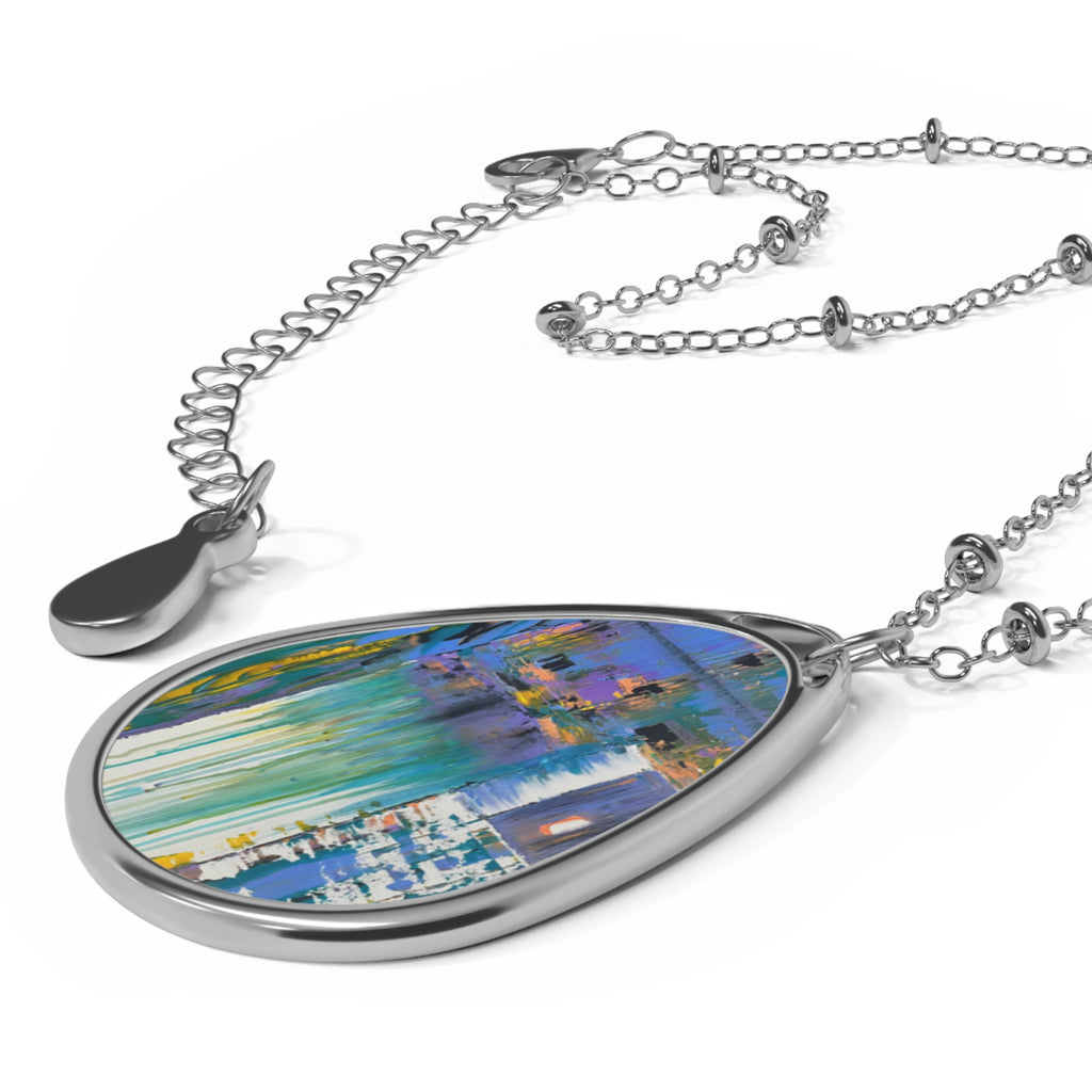 Letting go- art necklace