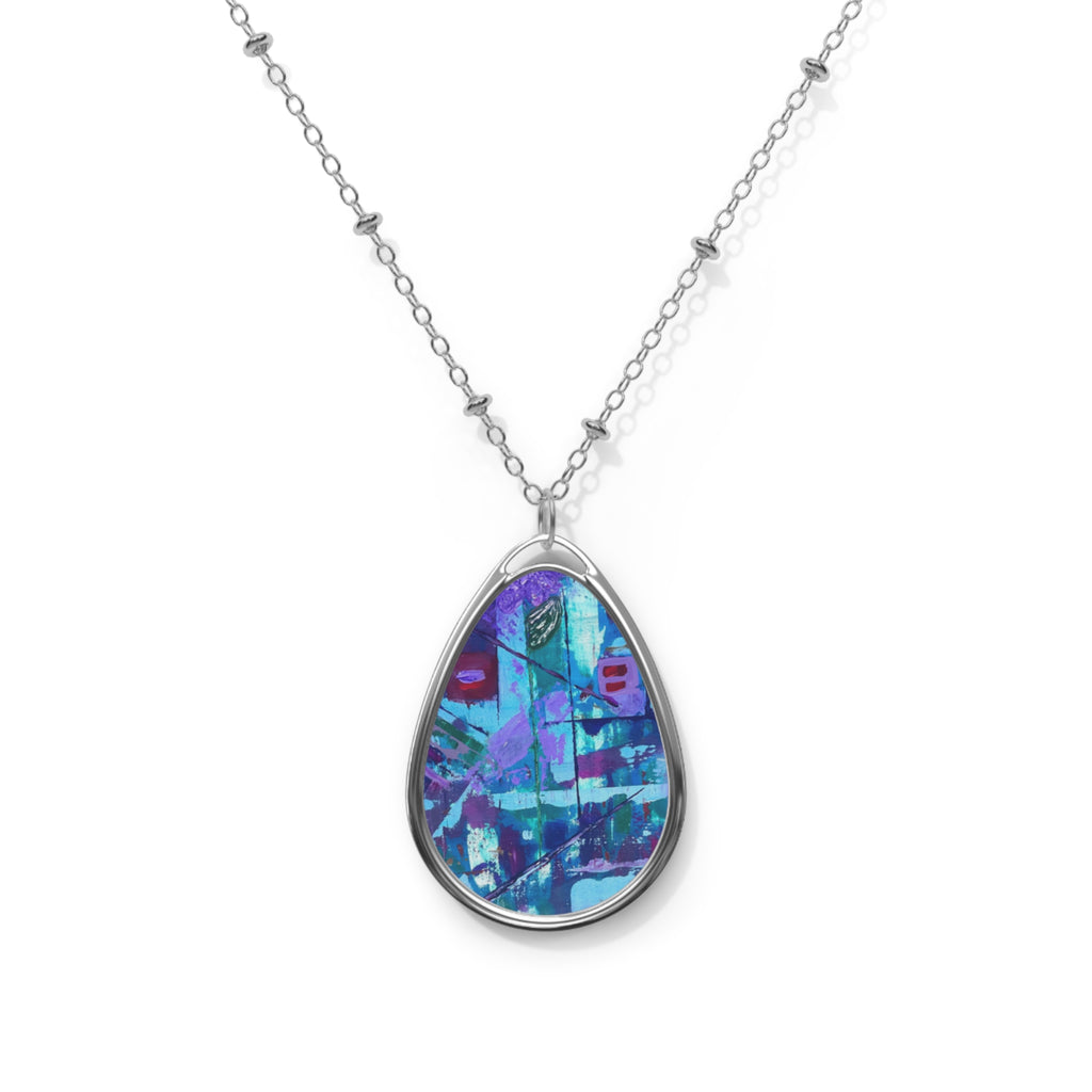 It bloomed anyway - art necklace