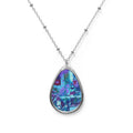 It bloomed anyway - art necklace