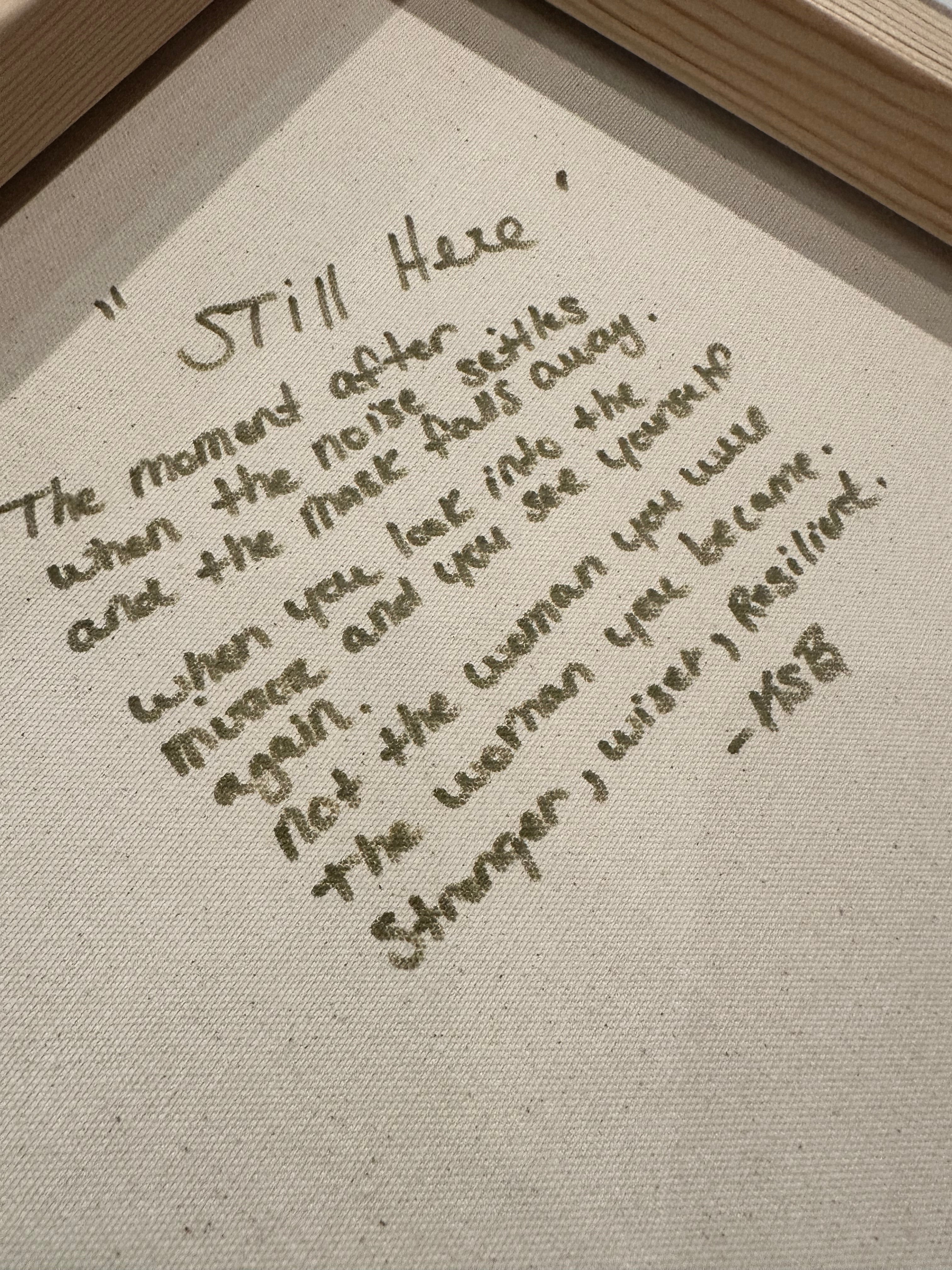 I am still here 24x30 gallery canvas original