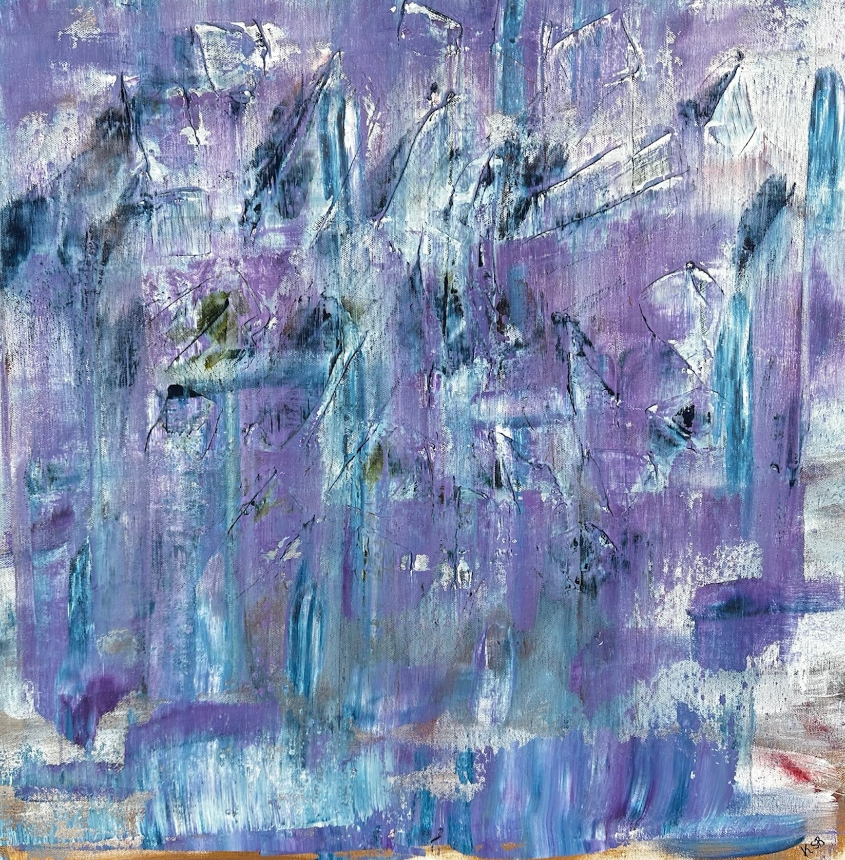 Indigo Skies original art