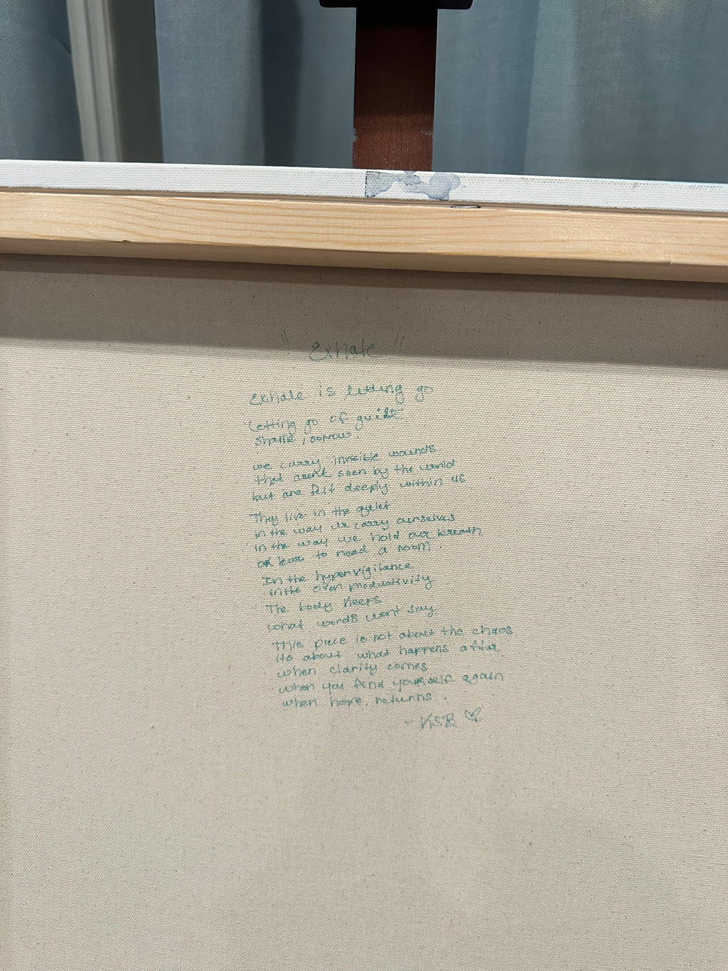 Exhale - original art on 24x24 gallery canvas