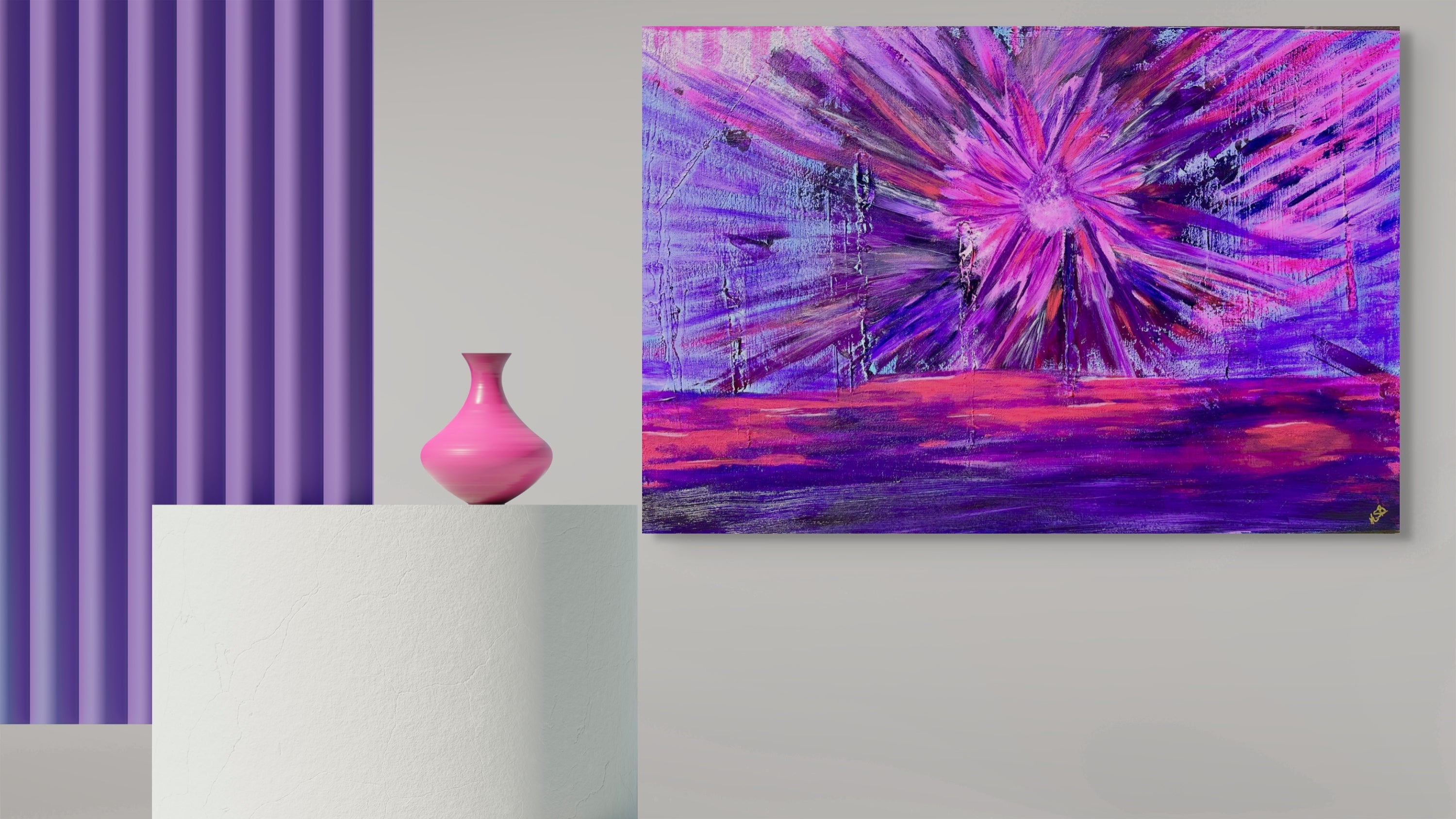 Beauty after disruption Original art 24x34