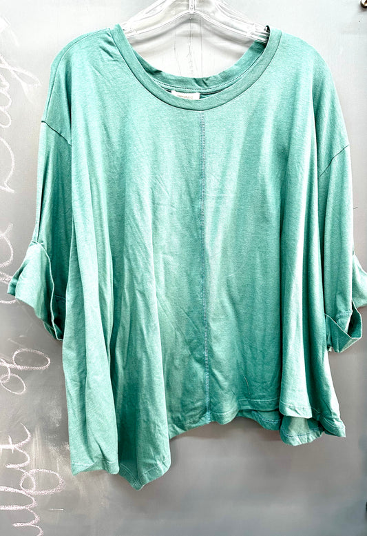 CASUAL TEAL TOP